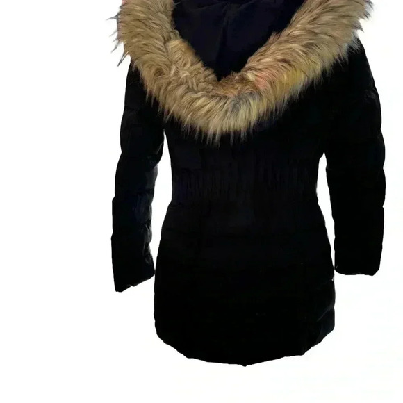 Laundry by Shelly Segel Los Angeles ladies faux fur hooded jacket in black Sz XS - Picture 2 of 11